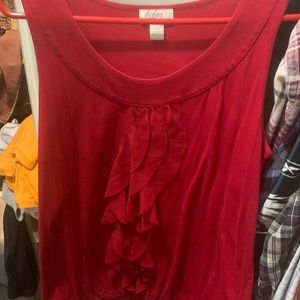 Ruffle Tank size Large